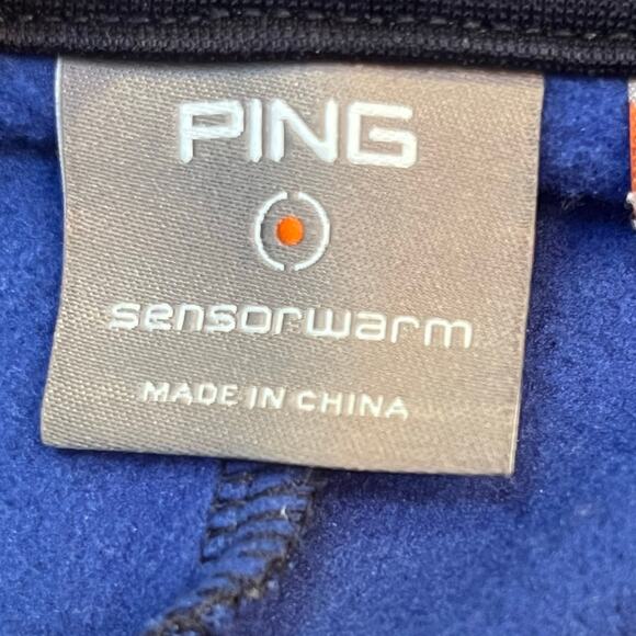 Ping Men's Size 2XL Blue/Navy Blue Long Sleeve 1/4 Zip Pullover Athleisure Top - Picture 2 of 10